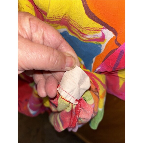 Jams World Vintage Dress Hawaii Button Down Pockets Short Sleeve Floral Print L - Picture 9 of 9